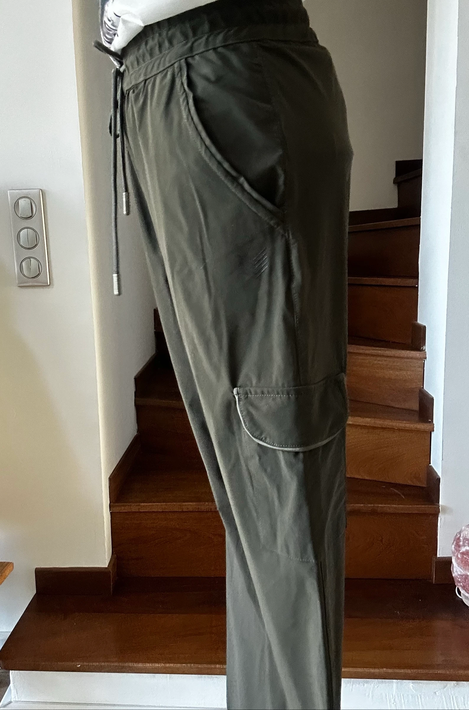 Kaki fluid cargo pants HBT Woman – Size from XXS to S - Like new – photo 6